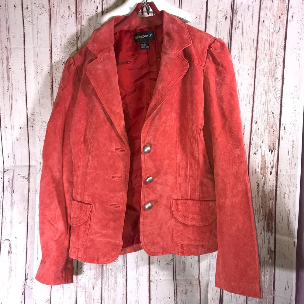 MetroStyle Suede Jacket Size 12